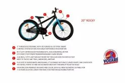 Volare Rocky Børnecykel - 20 Tommer - Sort - Prime Collection -Cykler Salgsbutik 20 inch Rockys copy