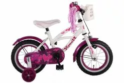 Volare Heart Cruiser Børnecykel - Piger - 12 Tommer - Hvid/Lilla