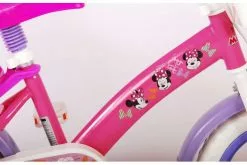 Disney Minnie Cutest Ever! Børnecykel - Piger - 12 Tommer - Lyserød - Fast Gear -Cykler Salgsbutik Disney Minnie 12 inch 6 W1800