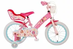 Disney Princess Børnecykel - Piger - 16 Tommer - Pink Blå - To Håndbremser