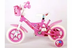 Yipeeh Flowerie Børnecykel - Piger - 10 Tommer - Pink / Hvid - Fast Gear -Cykler Salgsbutik Flowerie 1 inch 12 W1800