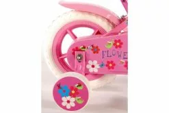 Yipeeh Flowerie Børnecykel - Piger - 10 Tommer - Pink / Hvid - Fast Gear -Cykler Salgsbutik Flowerie 1 inch 3 W1800
