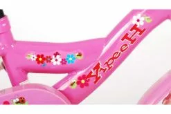 Yipeeh Flowerie Børnecykel - Piger - 10 Tommer - Pink / Hvid - Fast Gear -Cykler Salgsbutik Flowerie 1 inch 6 W1800
