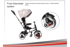 Q-Play QPlay Tricycle Rito 3 In 1 - Drenge Og Piger - Gray Deluxe -Cykler Salgsbutik Foto vrijloop o372 a5