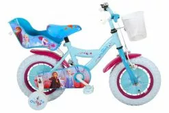 Disney Frozen 2 Børnecykel - Piger - 12 Tommer - Blå / Lilla - 95% Samlet