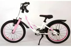 Volare Glamour Børnecykel - Piger - 16 Tommer - Hvid/Lyserød - Prime Collection -Cykler Salgsbutik Glamour 16 inch 12 W1800