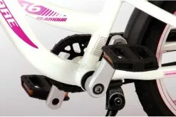 Volare Glamour Børnecykel - Piger - 16 Tommer - Hvid/Lyserød - Prime Collection -Cykler Salgsbutik Glamour 16 inch 14 W1800