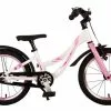 Volare Glamour Børnecykel - Piger - 16 Tommer - Hvid/Lyserød - Prime Collection