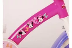 Disney Minnie Cutest Ever! Børnecykel - Piger - 10 Tommer - Pink / Hvid / Lilla - Fast Gear -Cykler Salgsbutik Minnie Cutest Ever 10 inch 5 W1800