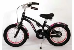 Volare Miracle Cruiser Børnecykel - Piger - 14 Tommer - Matt Black - Prime Collection -Cykler Salgsbutik Miracle Cruiser Zwart 14 inch 12 W1800