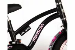 Volare Miracle Cruiser Børnecykel - Piger - 14 Tommer - Matt Black - Prime Collection -Cykler Salgsbutik Miracle Cruiser Zwart 14 inch 6 W1800