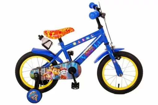 Paw Patrol Børnecykel - Drenge - 14 Tommer - Rød Blå -Cykler Salgsbutik Paw Patrol 14 inch 2 tr W1800 1