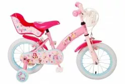 Disney Princess Børnecykel - Piger - 14 Tommer - Lyserød - To Håndbremser