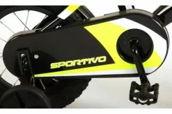 Volare Sportivo Børnecykel - Drenge - 12 Tommer - Neon Gul/Sort - 95% Samlet -Cykler Salgsbutik Sportivo 12 inch geel 5 W1800