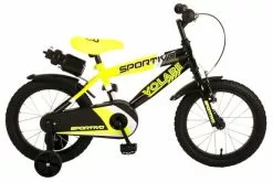 Volare Sportivo Børnecykel - Drenge - 16 Tommer - Neon Gul Sort - 95% Samlet