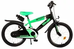 Volare Sportivo Børnecykel - Drenge - 18 Tommer - Neon Grøn Sort - 95% Samlet
