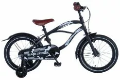 Volare Black Cruiser Børnecykel - Drenge - 16 Tommer - Sort - To Håndbremser