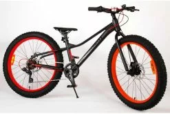 Volare Gradient Børnecykel - Drenge - 24 Tommer - Sort Orange Rød - 7 Gear - Prime Collection -Cykler Salgsbutik Volare Gradient 1 W1800