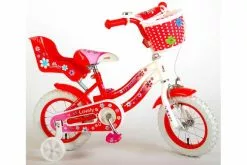 Volare Lovely Børnecykel - Piger - 12 Tommer - Rød -Cykler Salgsbutik Volare Lovely kinderfiets 2 W1800