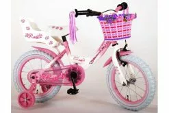 Volare Rose Børns Cykel - Piger - 14 Tommer - Lyserød/Hvid - 95% Samlet -Cykler Salgsbutik Volare Rose 14 inch fiets 1 W1800