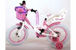 Volare Rose Børns Cykel - Piger - 14 Tommer - Lyserød/Hvid - 95% Samlet -Cykler Salgsbutik Volare Rose 14 inch fiets 15 W1800