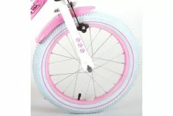 Volare Rose Børns Cykel - Piger - 16 Tommer - Lyserød/Hvid - 95% Samlet -Cykler Salgsbutik Volare Rose 16 inch fiets 3 W1800