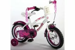 Volare Heart Cruiser Børnecykel - Piger - 12 Tommer - Hvid/Lilla -Cykler Salgsbutik Yipeeh Heart Cruiser 12 inch meisjesfiets 1 W1800