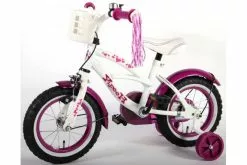 Volare Heart Cruiser Børnecykel - Piger - 12 Tommer - Hvid/Lilla -Cykler Salgsbutik Yipeeh Heart Cruiser 12 inch meisjesfiets 11 W1800