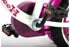 Volare Heart Cruiser Børnecykel - Piger - 12 Tommer - Hvid/Lilla -Cykler Salgsbutik Yipeeh Heart Cruiser 12 inch meisjesfiets 12 W1800