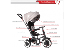 Q-Play QPlay Tricycle Rito 3 In 1 - Drenge Og Piger - Blå - Deluxe -Cykler Salgsbutik functies